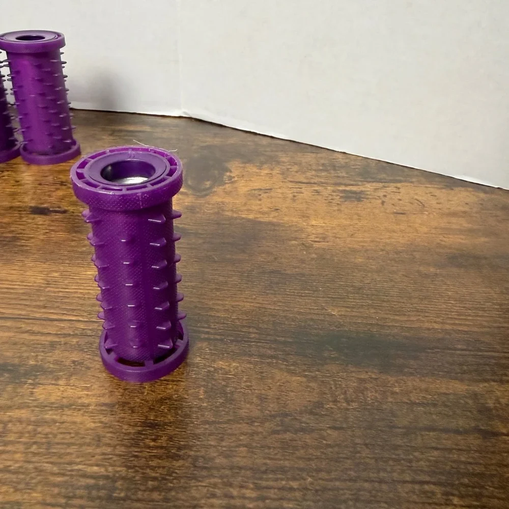 Remington Hot Rollers Hair Curlers Purple 18pc Spiked Grip H-1080N Replacement
